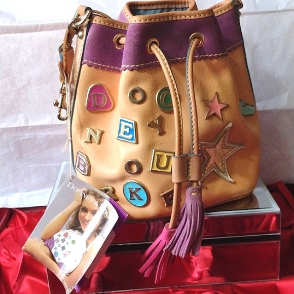 Dooney & Bourke ITALY Handbags - Dooney Bourke Lindsay Lohan Alphabet Charm Bucket 🛍️ Made in ITALY NWT